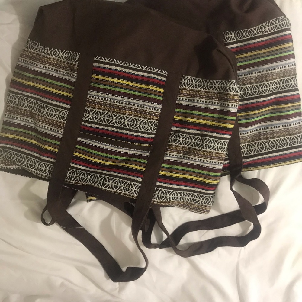Large cloth bags, great for beach use or overnight